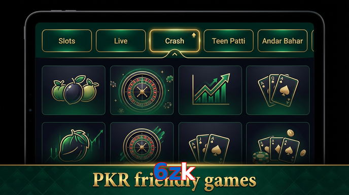 Game list for 6Zk games section